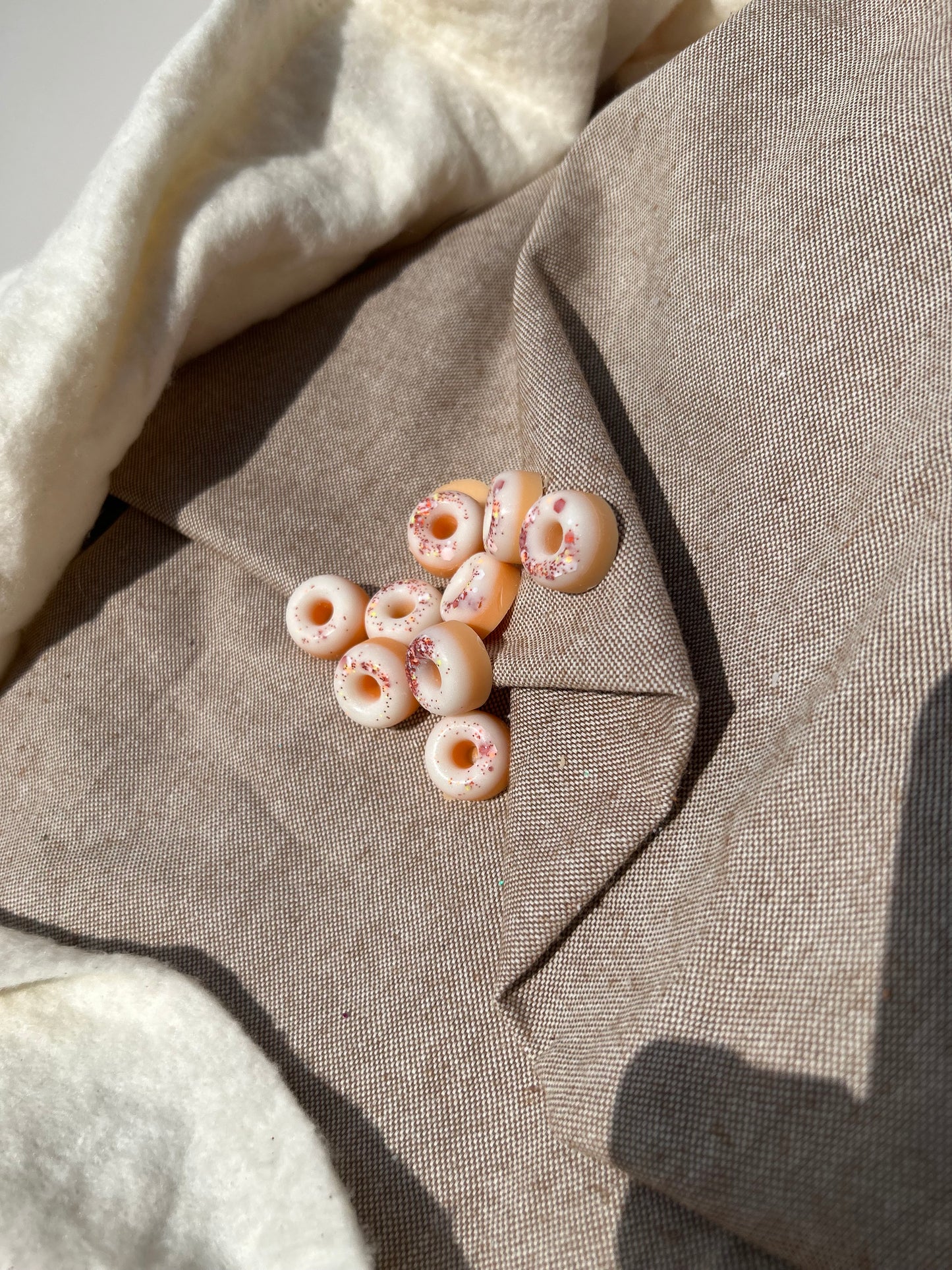 10 mini doughnut wax melt sample bags (15grams)